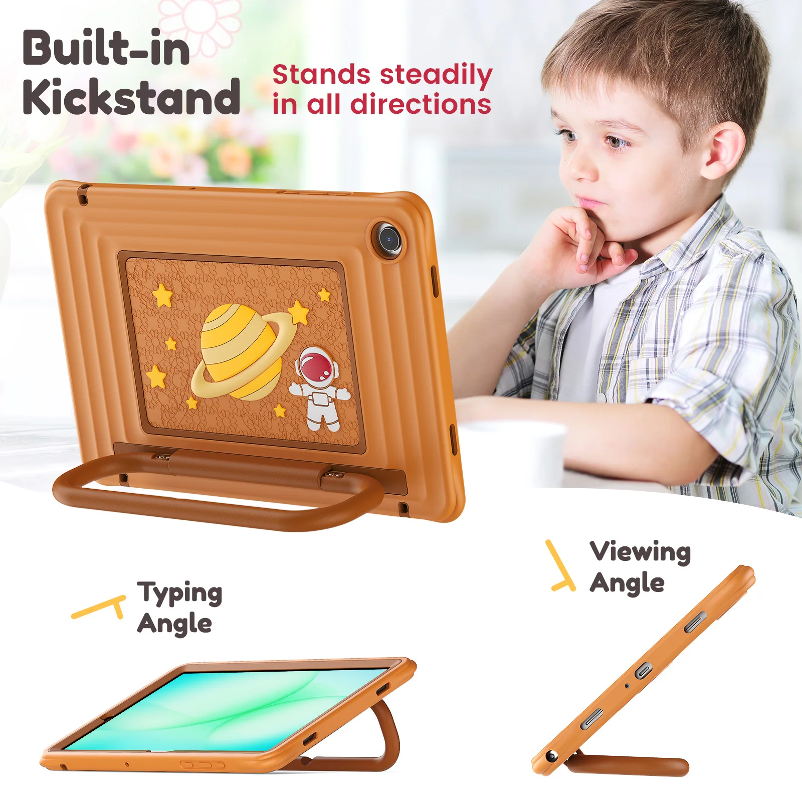 Stand Case Universal For Samsung Galaxy Tab A11 A9 Plus 11inch SM-X230 X235 X236 X210 X215 X216 X218 Folable Handle Rugged Cover