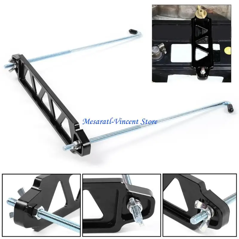 

A70F Aluminum Car Battery Fasten Bracket Holder Battery Tie Down Brace for Car SUV