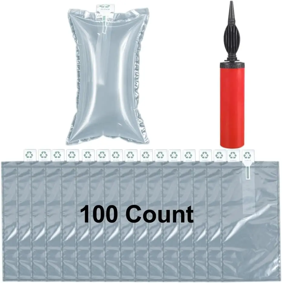 

Воздушные подушки для транспортировки, 100 штук, надувные упаковочные материалы, наполнитель для коробок (3,9" * 5,9")