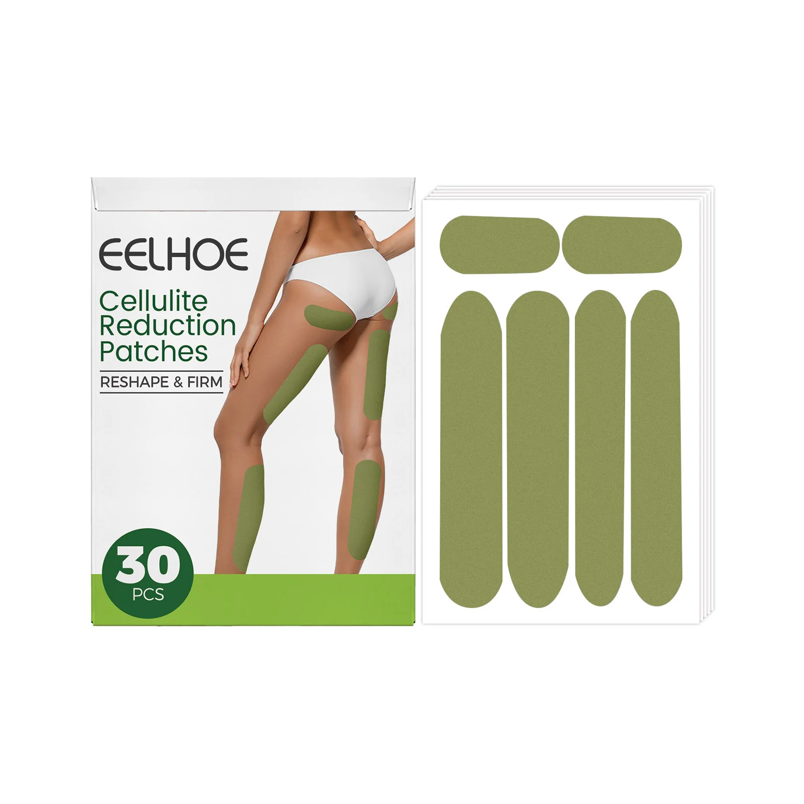 30pcs/box Leg Slimming Patch Wormwood Slim Leg Plasters Fat Burning Anti Cellulite Quick Thin Leg Patches Weight Loss Stickers