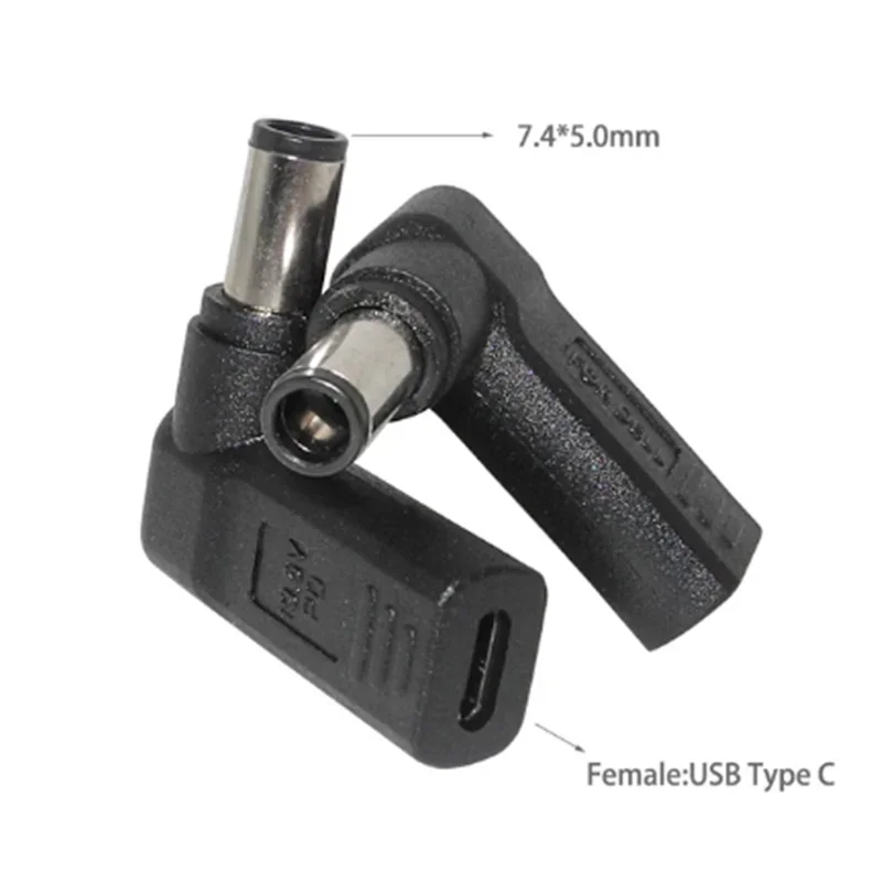 PD Spoof Adapter Plug Converter USB Type C Vrouwelijk naar 7.4 X 5.0 mm 4.5 X 3.0 mm 5.5 X 2.5 mm Mannelijk Laptop DC Uitgang Jack Connector