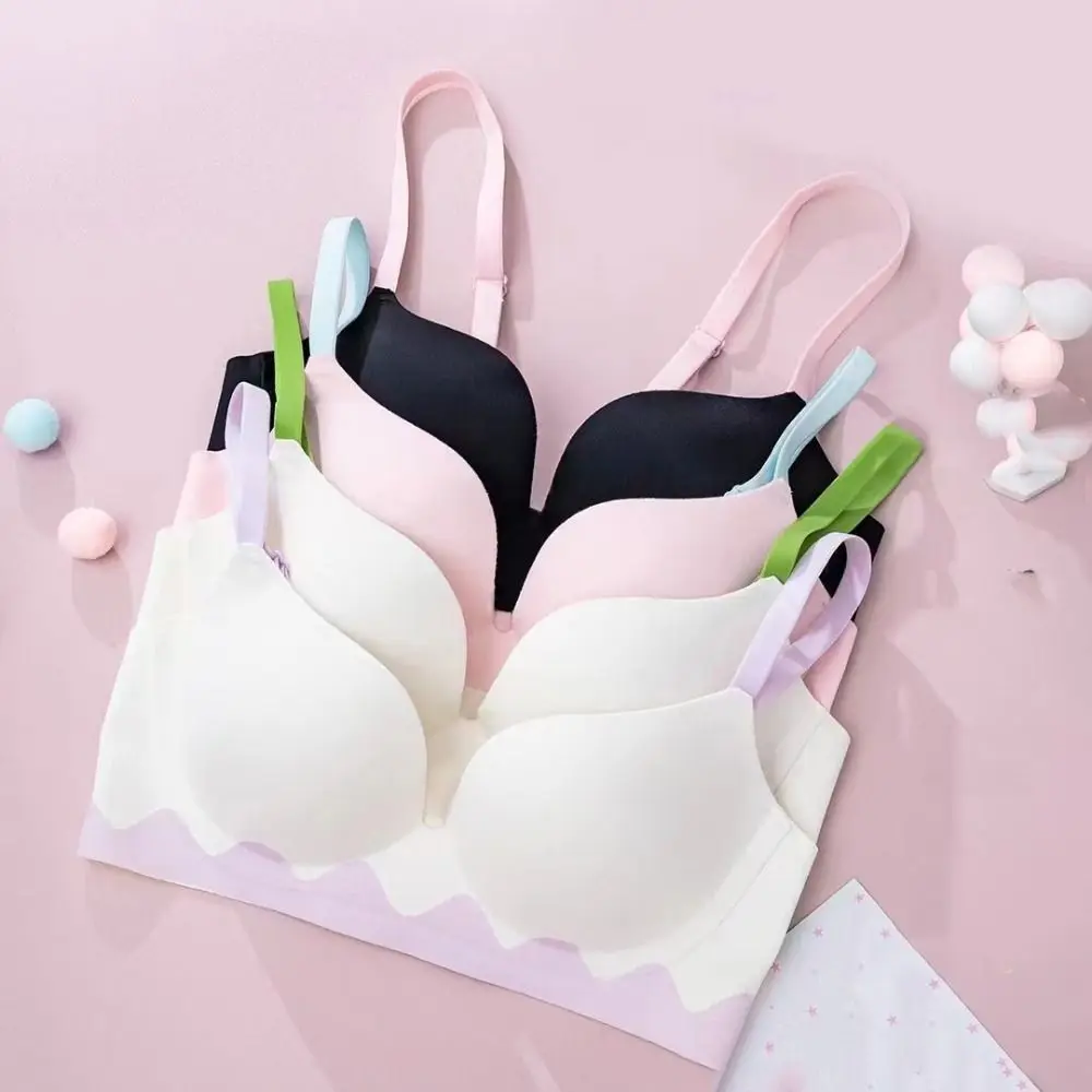 ملابس داخلية ناعمة حمالة صدر لاسلكية عميقة على شكل حرف V حمالة صدر مضادة للصدمات للنساء مضادة للترهل حمالة صدر مجمعة بدون خياطة لليوجا #3