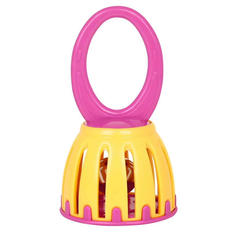 Orff Plastic Cage Bell Hand Bell Children's Early Education Wrist Bell Hand Grasping Bell