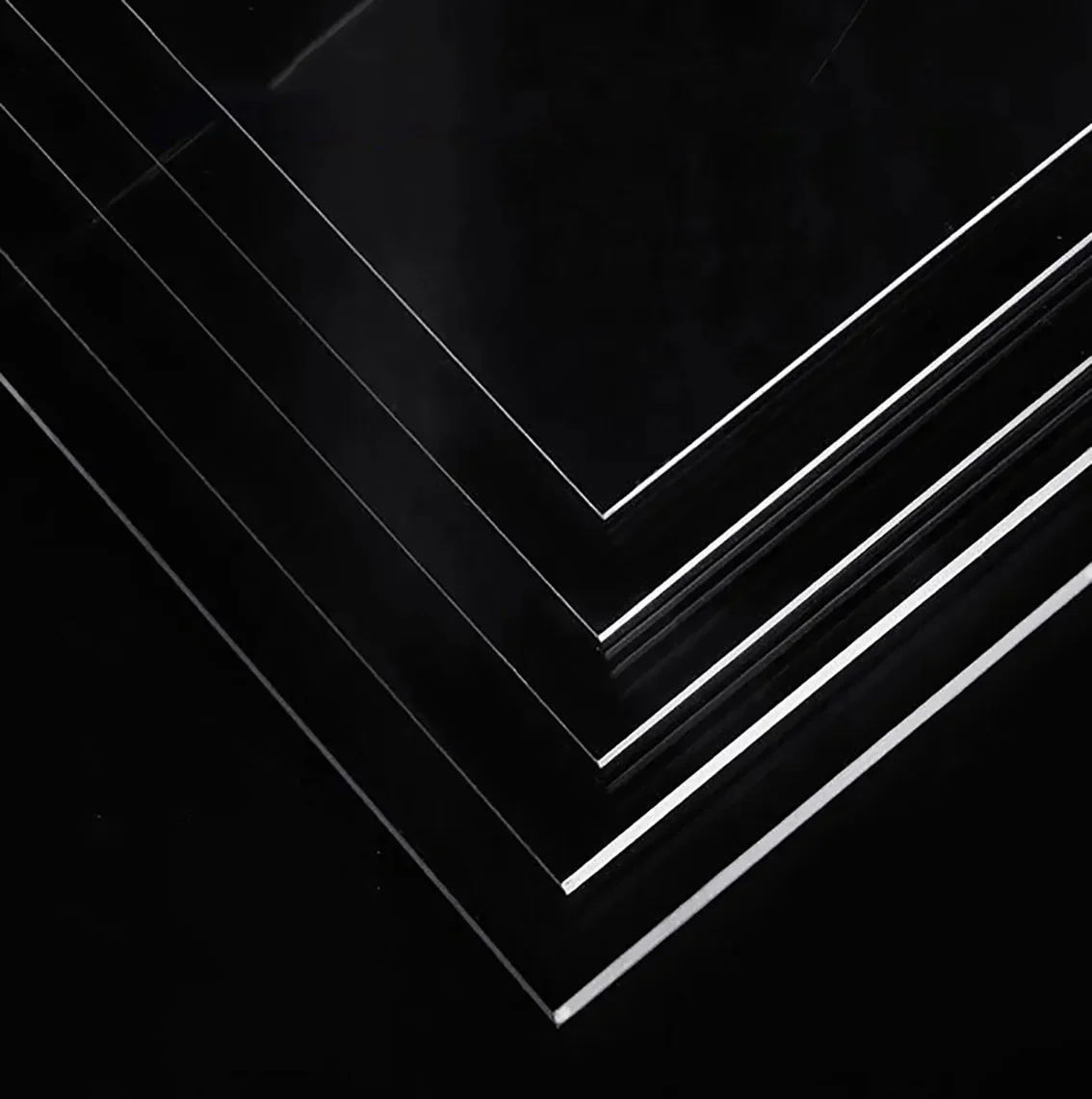 1Pcs 1.5mm Thickness Rectangle Transparent Plastic Sheet Board Processing Picture Frame Glass Display Rack DIY Manual Material