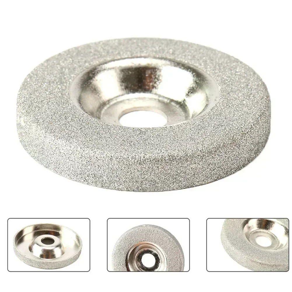 Diamond Grinding Wheel 180 Grit Cup Glass Emery Milling Cutter Circle Grinder Stone Sharpener Cutting Cut-Off Wheels Rotary Tool