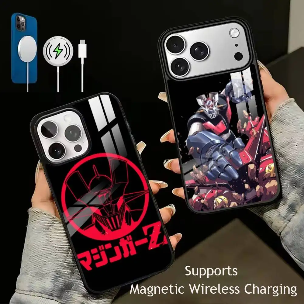 

Mazinger Z Anime Manga Phone Case For iPhone17,16,15,14,13,12,11 Plus,Pro Supports Magnetic Wireless Charging