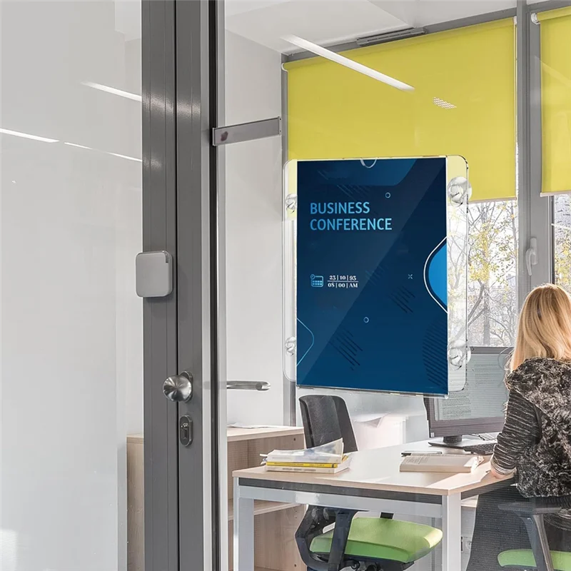 Practical-Acrylic Sign Holder 8.5X11 Inch, Acrylic Display Stand Clear Wall Mount Advertise Display Frame,Acrylic Sign Holder 4P