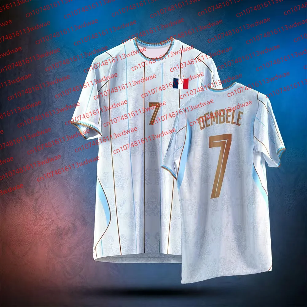 

France Style National clothing Football Jersey Quick-Dry Mbappé 10 Tshirt Ollis 11 football Shirt Dembele 7 Edition Kid Tee
