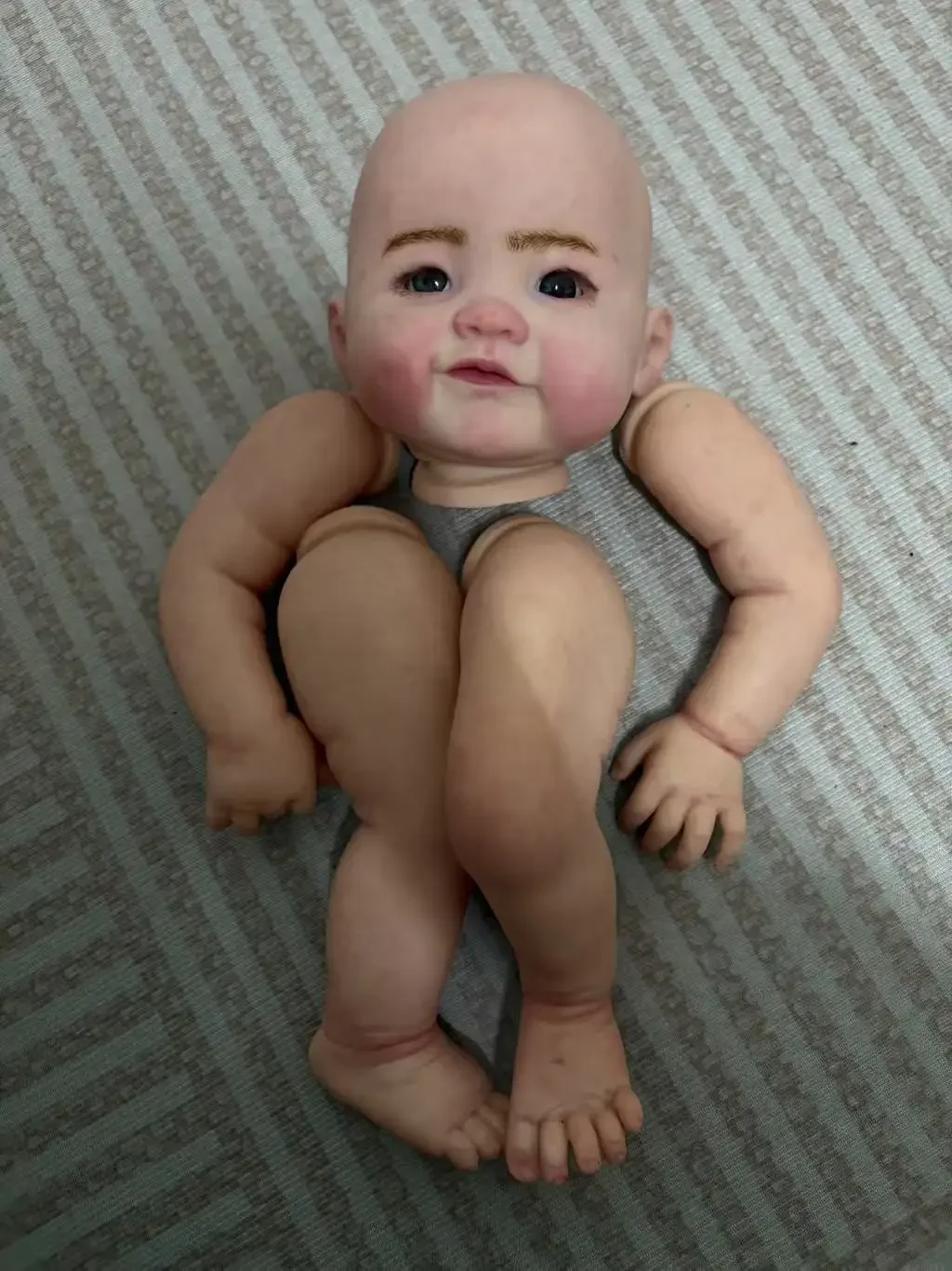 

EGO Customized Limited Supply 21inch Reborn Baby Naomi Painted Kit DIY Part With Cloth Body Christmas Gift
