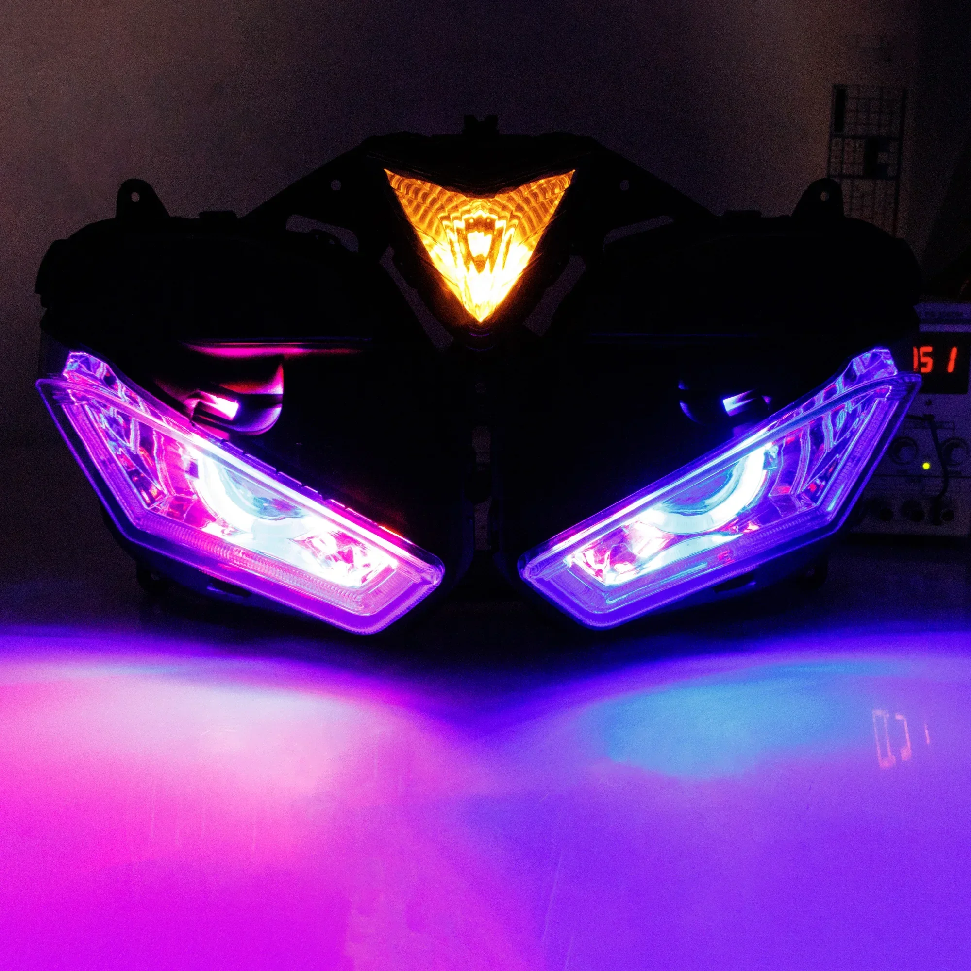 fit for YAMAHA YZF R3 R25 2013 - 2017 Headlight Angel Eyes HID Headlight Assembly YZFR3 YZFR25 Headlamp 2014 2015 2016 YZF R-25
