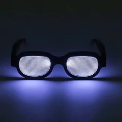 New Anime LED Luminous Glasses Men Women Light Up Glowing Glasses Bar Performance Props Cosplay Neon Glasses Eyewear Supplies