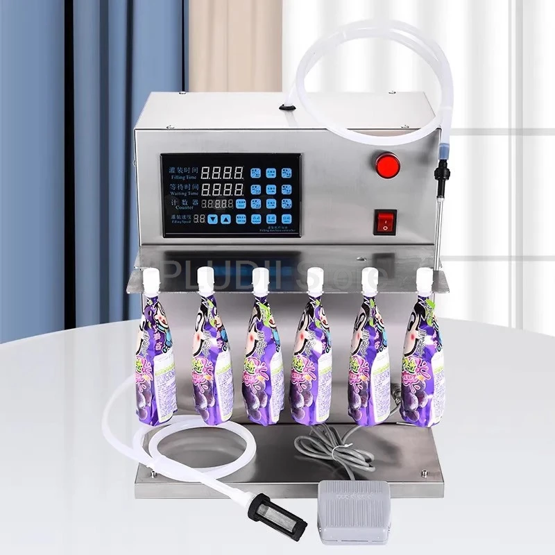Máquina de llenado de bolsas con boquilla automática CNC de 220V/110V, máquina de llenado de líquidos con bolsa Vertical de 45W para leche de soja, arroz, fideos, sopa líquida