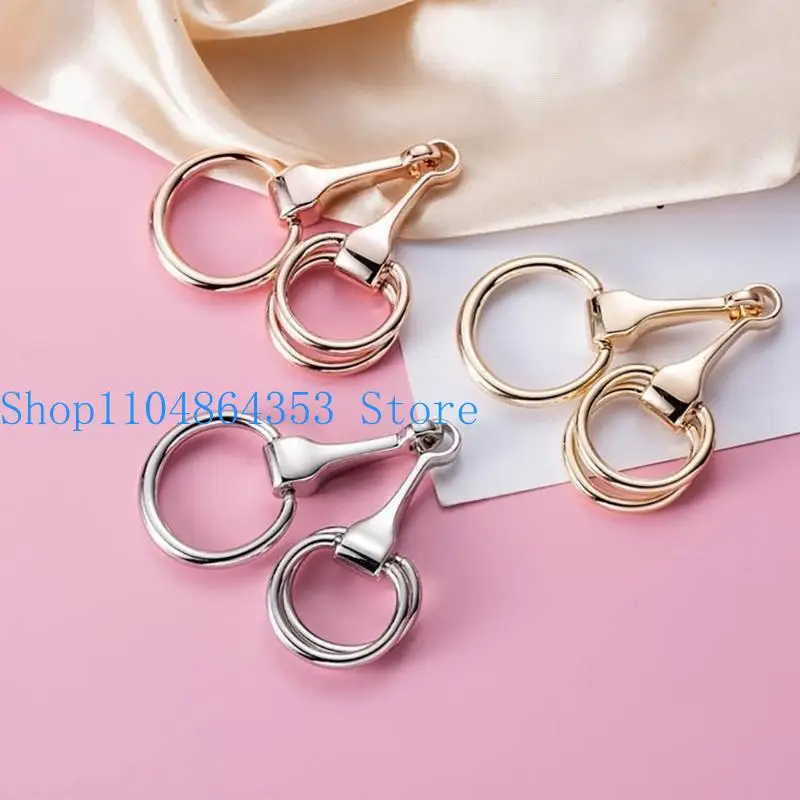 Suporte cachecol elegante com detalhe broca cavalo prendedor cachecol broches xale da joias versáteis para lenços envoltórios