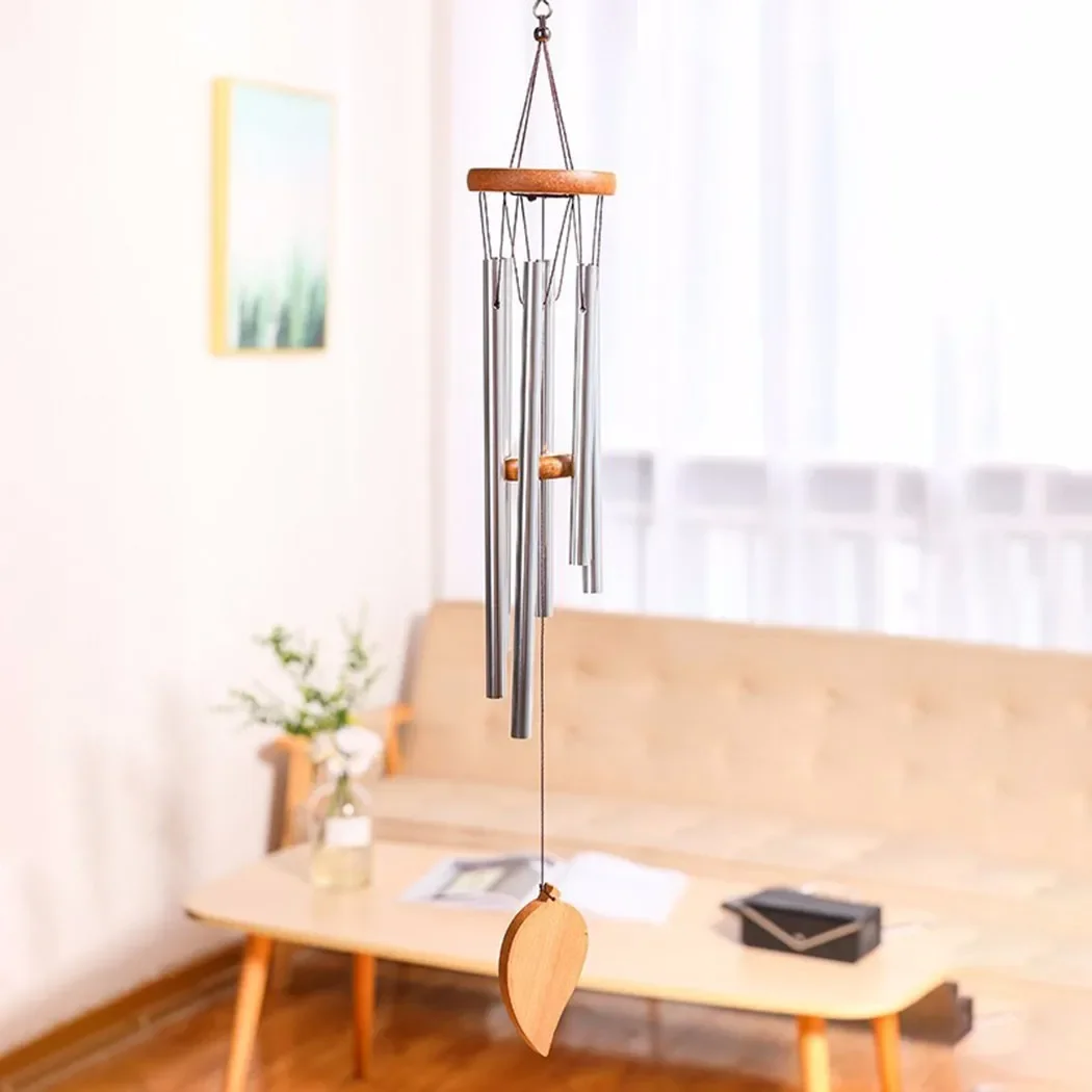 

60*11cm Money Tree 6 Tubes Wind Chimes Bell Good Luck Decorations Home Bell Pendant Creative Garden Decoration