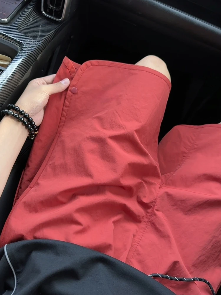 

Женские летние тонкие спортивные брюки Dopne Red Qui Dry Ice Skin для активного отдыха, велоспорта, с защитой от солнца, длиной до колена