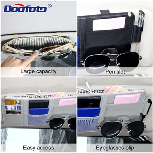 Multi-Balancing Car Sun Vision Organizer, Interior Accessories, Zipper Pocket, Document Storage, Bag, Pen Holder 10 Main Sales Car Document Door - №5