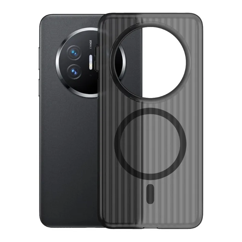 For Huawei Mate 60 Pro Corrugated Grating Magnetic Protective Case Mobile Phone