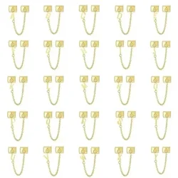 2025 New Original Chain Golden Letters Name Spelling Italian Charm Fit 9mm Modular Bracelet Stainless Steel DIY Jewelry Making