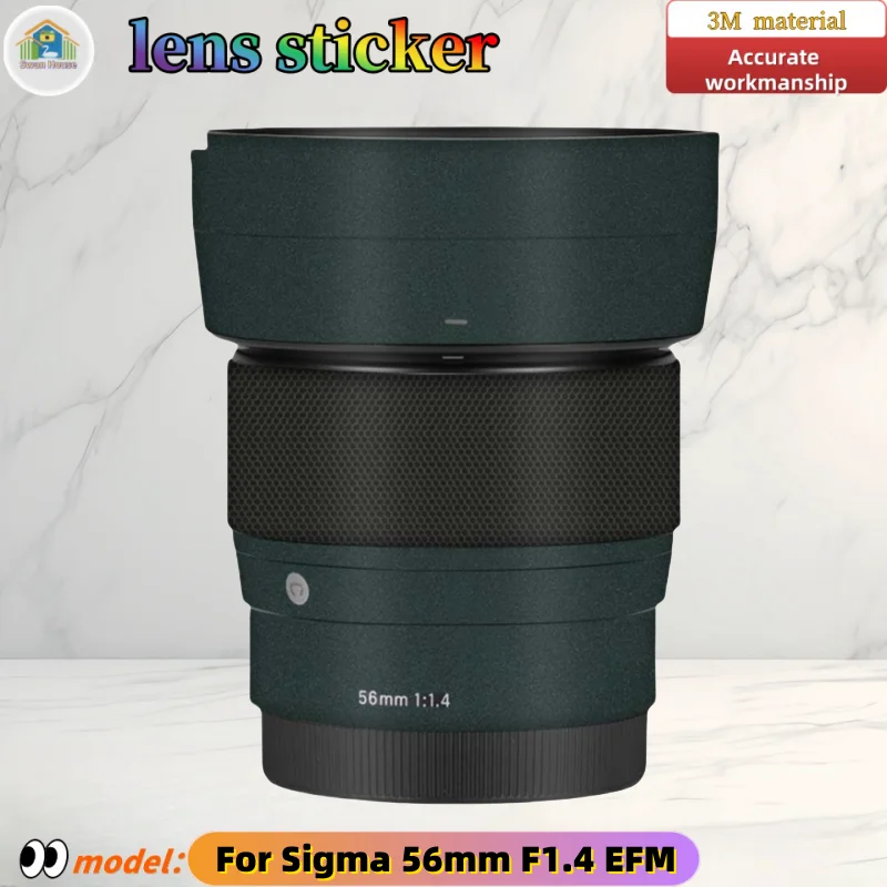 

56F1.4EFM For Sigma 56mm F1.4EFM Camera lens sticker, DIY skin, Precision tailoring wear-resistant protective film