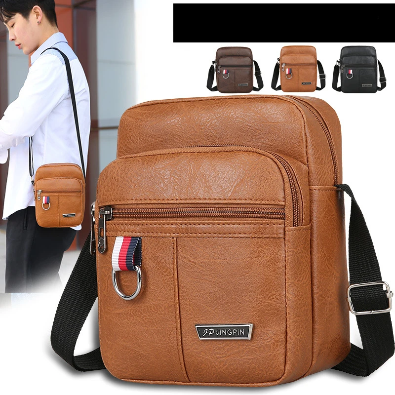 Simple New Business Crossbody Bag Shoulder Bag Vertical Men\'s Casual Mobile Phone Bag