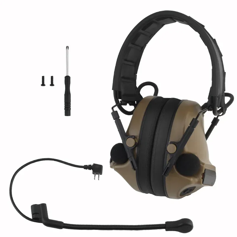 Headphones (no noise reduction version) Outdoor communication earphones, high elastic sponge earmuffs