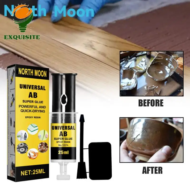 Glue Adhesive Fast Curing Speed Casting Repair Glue Wide Range 25ml Household Accessories Epoxy Resin Glue Aging  Resistant