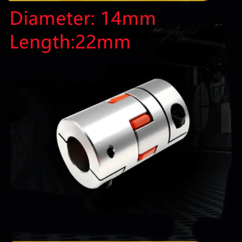 Three Jaws D14 L22 Coupler Aluminium Plum Flexible Shaft Coupling Motor Connector CNC Flexible Couplings 3/4/5/6mm