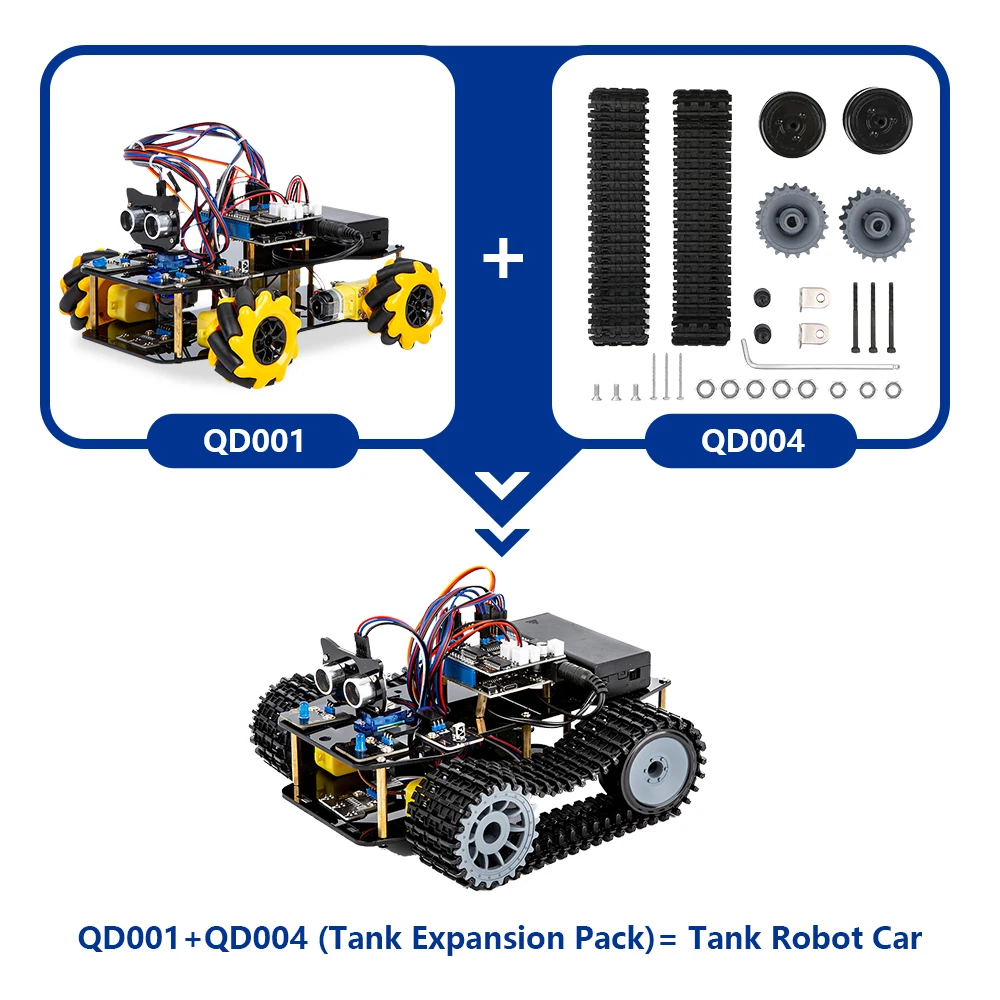 Acebott Esp32 Iot Mecanum Wiel Programmeerbaar Obstakel Vermijden Tracking Kras Codering Starter Smart Robot Carkit Voor Arduino