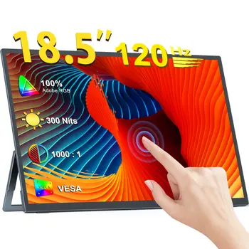 PERFEKTNÍ 18palcový dotykový přenosný monitor s obnovovací frekvencí 120 Hz, 1920x1080, 300 nitů, 100% DCI-P3, HDR, IPS obrazovka, herní displej pro PC, XBox, PS4/5, Switch 6 nejlepší prodej Asus Zenfone 8 - №4