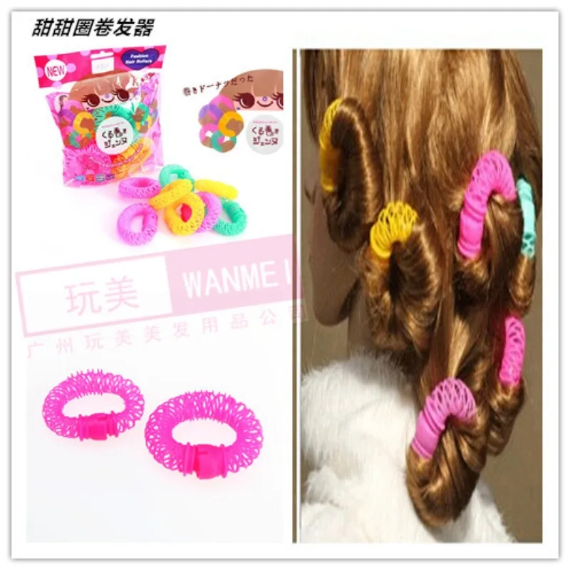 6/8Pcs Hairdress Magic Hair Curler Spiral Curls Roller Donuts Curl Hair Styling DIY Tool Hair Accessories