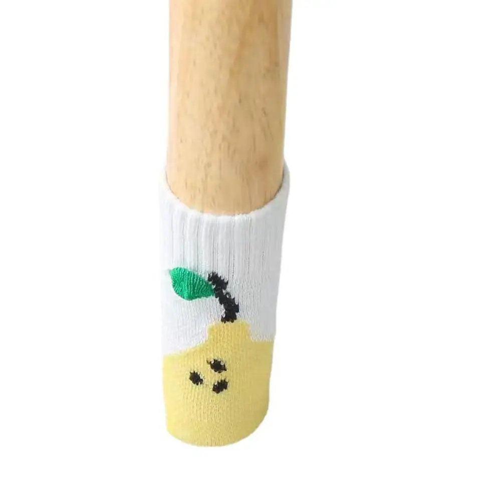 4Pcs/Set Knitted Knitted Table Leg Cover Non Slip Thicker Table Legs Socks Noise Reduction Chair Feet Socks Circumference 6-19cm