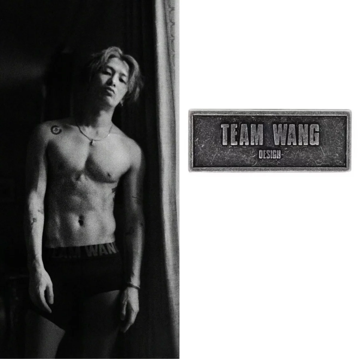 Kpop Hot Idol Jackson Wang брошь в одном стиле TEAM WANG оригинальная одна же модель старая брошь