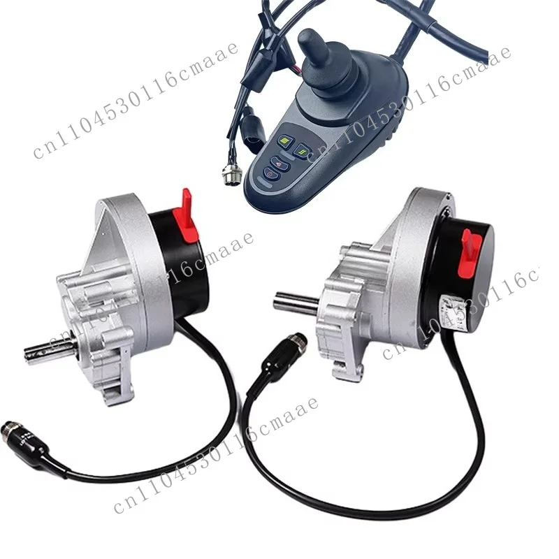 12V 24V 200W Brush Gear DC Electric Wheelchair 70 Rpm 90 Rpm Electric Wheelchair Motor Conversion Parts