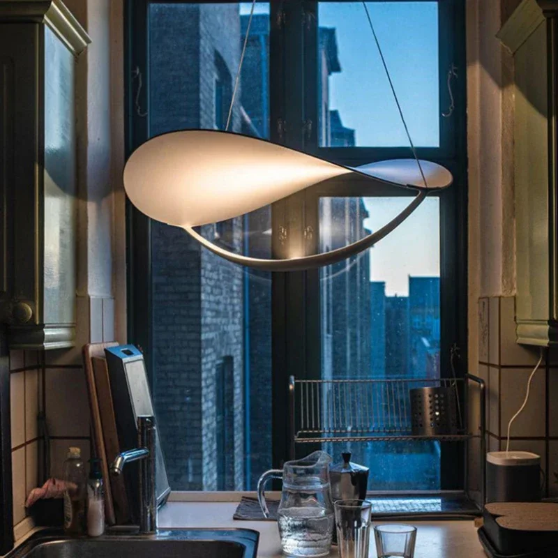 

Nordic Designer Metal Lamp Dining Room Decor Led Pendant Lights Modern Bar Kitchen Island Hanging ing Hall Ring