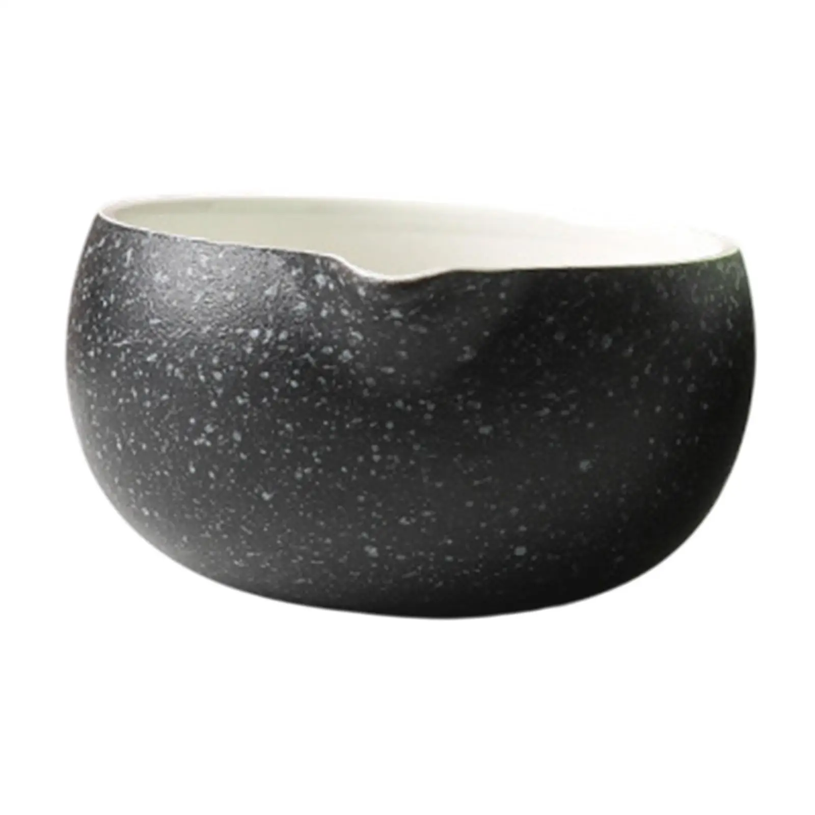 Handmade Ceramic Matcha Bowl Classic Japanese Tea Bowl Pottery with Spout for Daily Brewing and Ceremony
