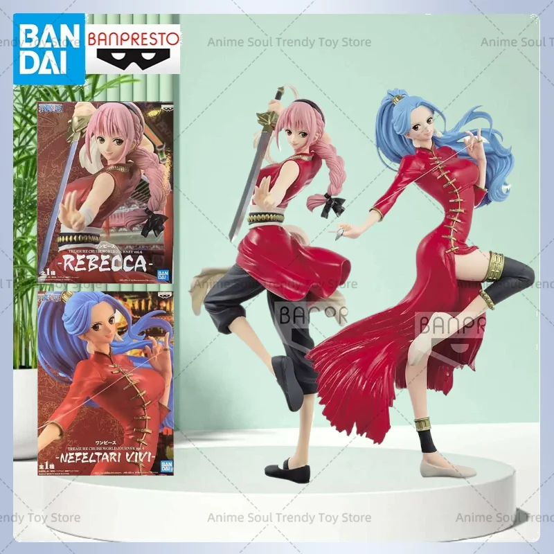 

In Stock Bandai Banpresto One Piece TCWJ Vol.4 Rebecca & Nefertari Vivi Action Figure Set Ornaments Anime Figure Model AS