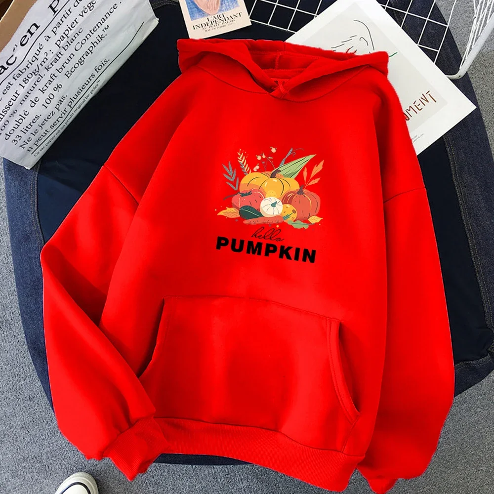 Pumpkin Hoodie Sweatshirt Women's Autumn Element Harvest Day Gift Is Available For Autumn And Winter Seasons