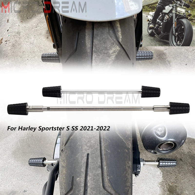 

Wheel Fork Axle Cap Cover Protector Crash Sliders Falling Protection Crash Bar For Sportster S RH1250 S 2021+ Moto Accessories