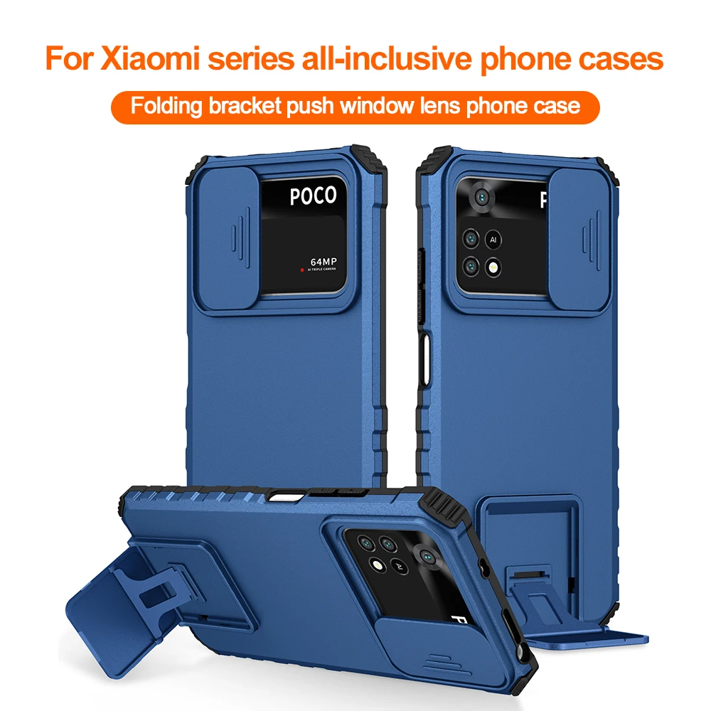 Halter Stoßfest Rüstung Rutsche Kamera Objektiv Telefon Fall Für Xiaomi 15 Pro 15 14 Pro 14 13 Pro 13 Ständer stoßstange Stand Abdeckung