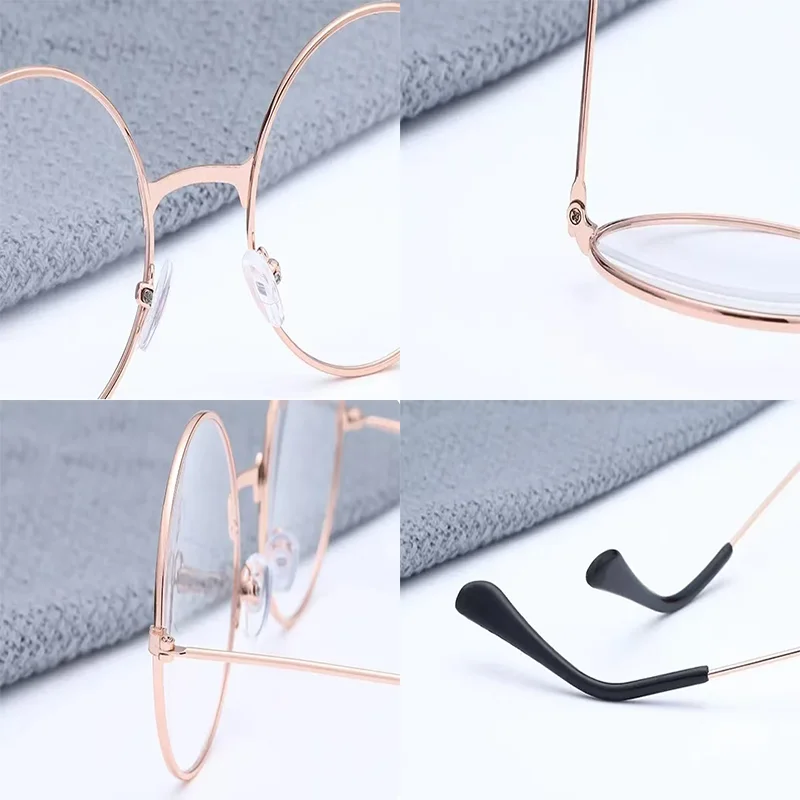 Lunettes de Cosplay unisexes, rondes, monture anime, avion circulaire rétro, pour hommes et femmes adultes, accessoires de bijoux, accessoire