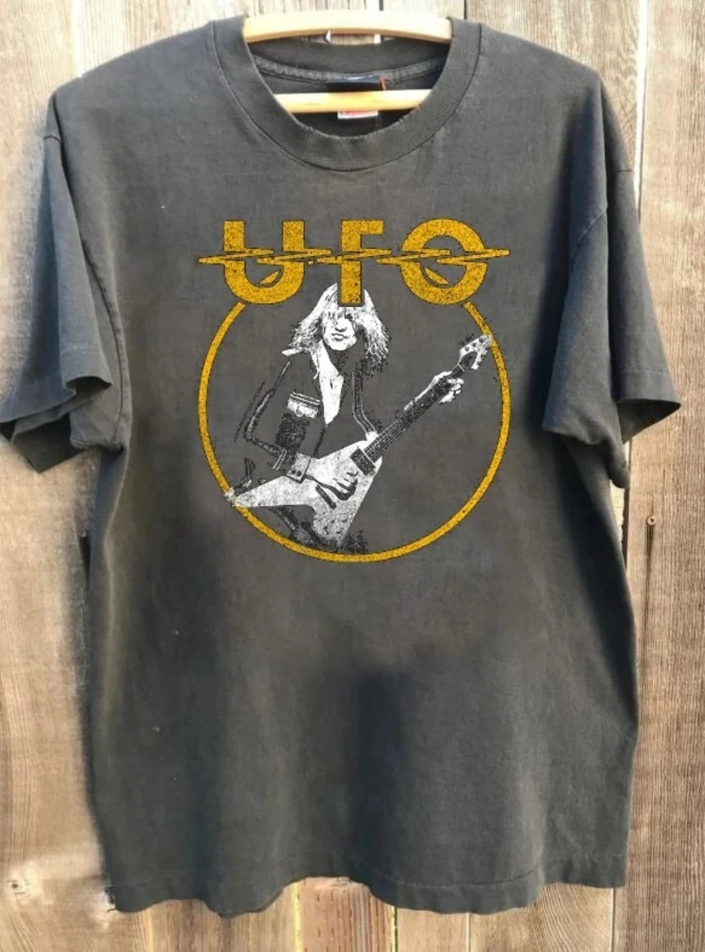 

Футболка Michael Schenker Singer Tour UFO Band в полный размер S-3XL — мужская и женская повседневная футболка с короткими рукавами и принтом