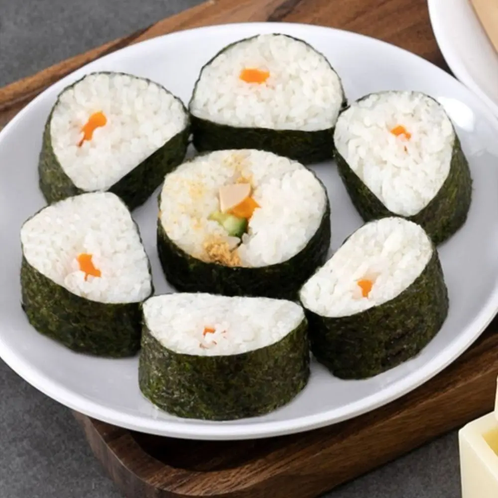 Plastic Sushi Maker Kit Round Square Heart Anti-stick Kimbap Sushi Rolls Mold Multifunctional DIY Cake Roll Mold