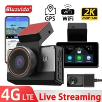 4G LTE Dash Cam 2K Super HD  Night Vision Car Video Recorder GPS Logger Supports Real Time Monitoring 24 Hours Parking Monitor