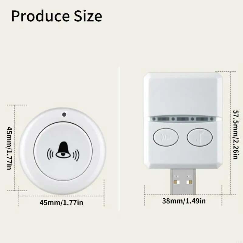 581E Installazione del campanello wireless Generazione Accessorio per casa portatile per tutte le abitazioni per tutte le