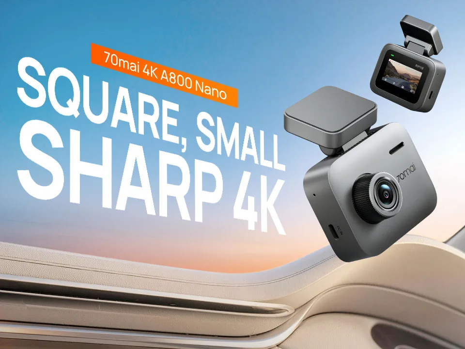 Globale Version 70mai Dashcam A800Nano 4K Bild Frontkamera HDR Wi-Fi GPS ADAS 24H Parkmodus 70mai A800 Nano Echte 4K Auto-DVR – Detail 1