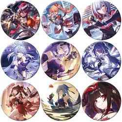 58mm Game Honkai: Star Rail Brooch Pins Cosplay Figure Sparkle Black Swan Robin Badge Backpacks Bag Accessories Jewelry Fan Gift