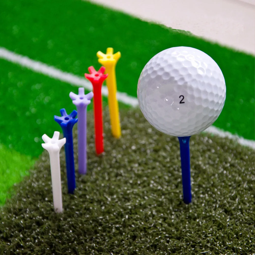 

20Pcs Golf Tees Plastic Nails Training Equipment Random Color 68Mm Five-Claw 70Mm Wheel Styles Training Aid Indoor Outdoor