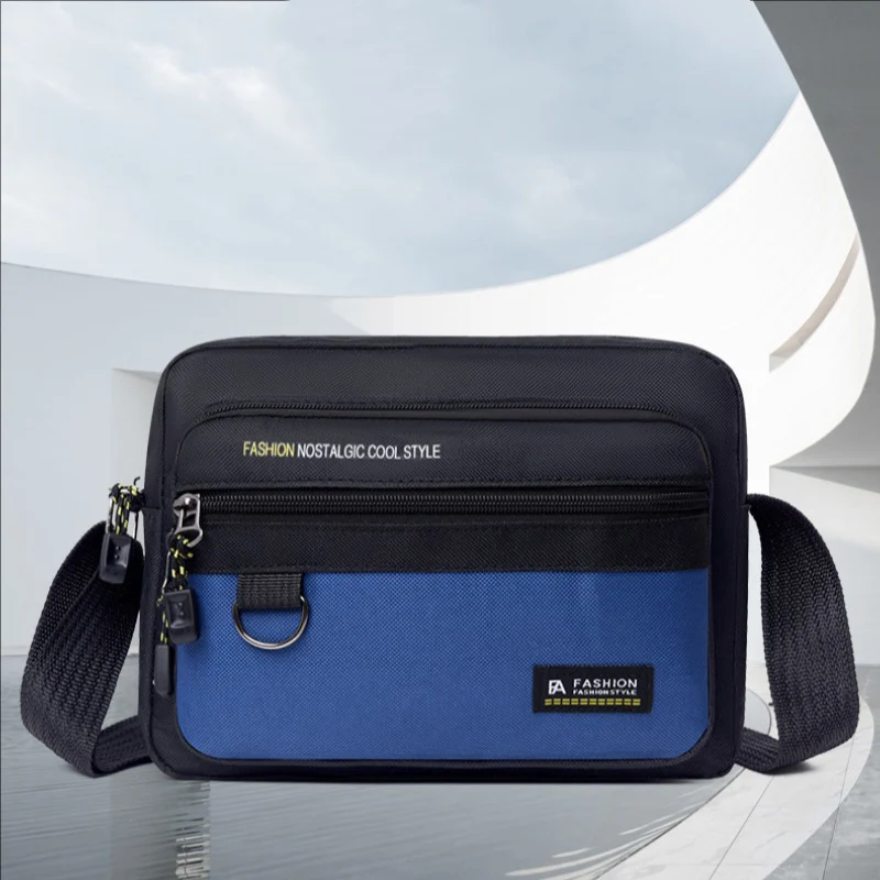 

New Fashion Oxford Men Crossbody Bag Single Shoulder Bags Big Capacity Storage Bag Fashion Multi-Pockets Business Crossbody Bags