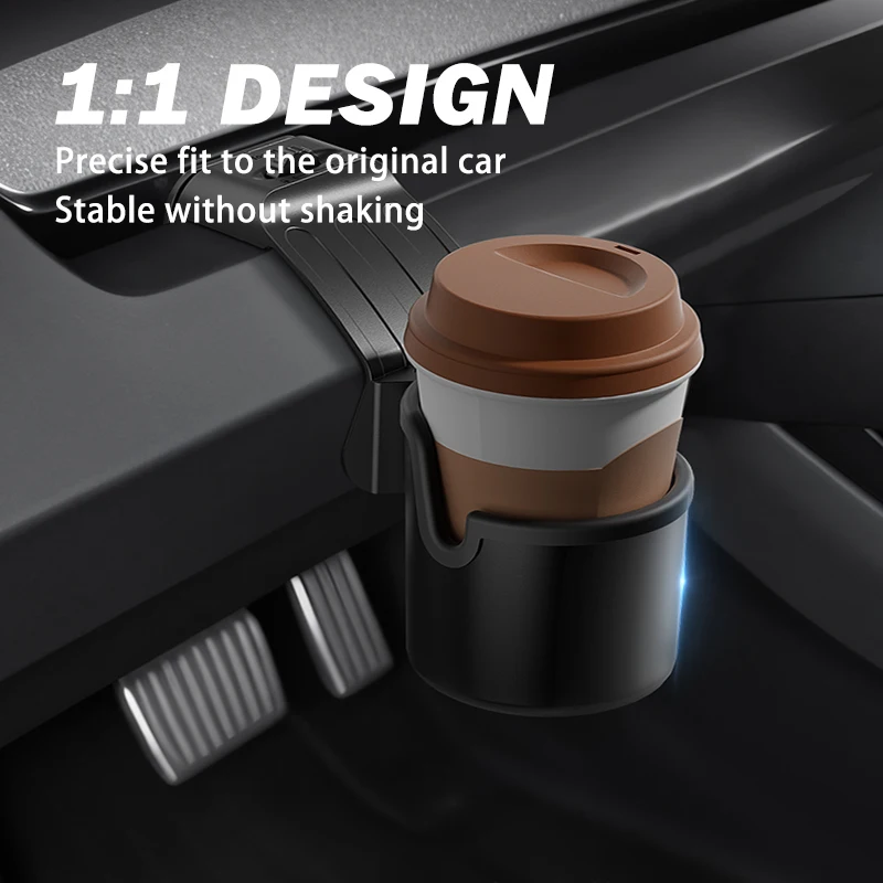 Herval For Tesla Model Y Model 3 Highland 2021-2024 Dashboard Cup Holder Instrument Panel Water Cup Stand Mount Phone Holder