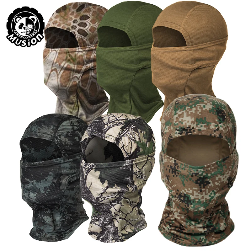 

Camo Bandana Hood Headwear Balaclava Face Mask for Wind-Resistant Cycling Sking Hunting